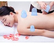 4 να κοιλάνει σιλικόνης φλυτζανιών αντι Cellulite φλυτζανιών PC ιατρικά μαλακά βάζα του προσώπου Massager