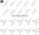 Άσπρη πλαστική ευθύγραμμη σωλήνωση συνδετήρων αεροβαλβιδών ενυδρείων, 3-Way Τ &amp; κατ' ευθείαν