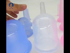 Επαναχρησιμοποιήσιμο 6,8*53/6*1,5cm Σετ βεντούζας σιλικόνης Vacuum Anticellulite