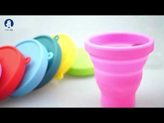 Ιατρική βαθμού σιλικόνης μαλακό κύπελλο εμμηνορροϊκής περιόδου επαναχρησιμοποιήσιμο γυναικεία υγιεινή